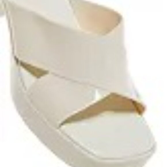 Jeffrey Campbell Jelly Platform High Heel Slide Sandal in Cream Shiny 10M NWT - Picture 5 of 7